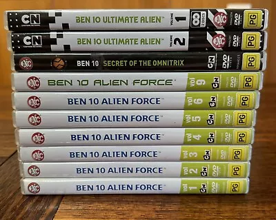 Ben 10 Alien Force Ultimate Alien & Secret Of Omnitrix Bulk DVD X 10 Bundle • $107