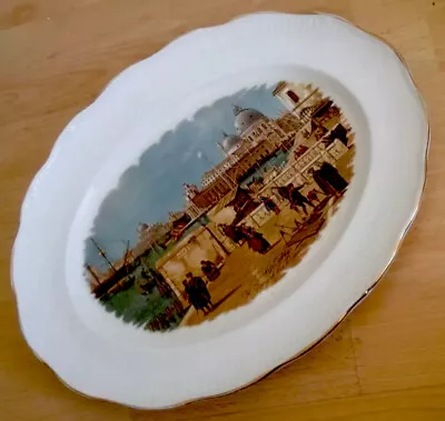 Large Pall Mall Ware Oval Plate Platter - The Quay Of The Piazzetta By Canaletto • £25