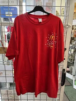 McDonald's Mariah Carey Crew Shirt Mens 2XL Red Yellow Graphic Employee Rare • £24.99