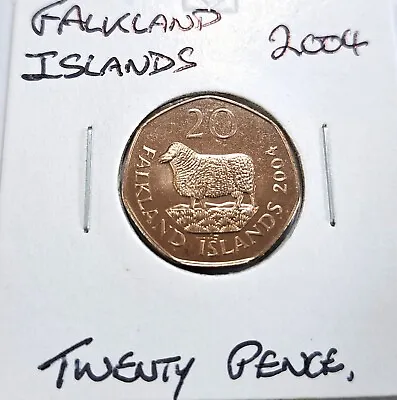 @@@  A Superb 2004 Falkland Islands Twenty Pence @@@ • £1.80