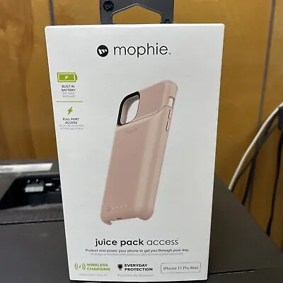 NEW Mophie Juice Pack Access Battery Case IPhone 11 Pro Max 6.5  - BLUSH PINK • $10.99