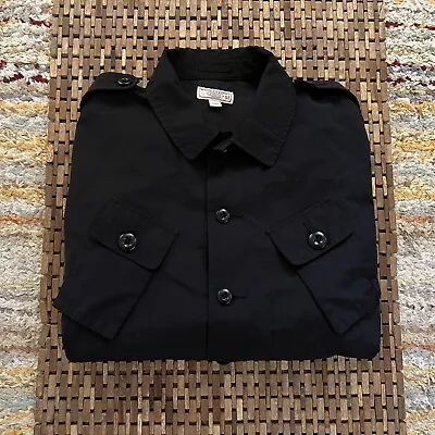 J. CREW Wallace & Barnes Military Utility Jacket Black Full Zip Men’s Medium M • $114.95