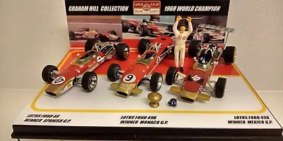 3 CAR SET 1:43 GRAHAM HILL 1968 WORLD CHAMPION LOTUS 49 And 49B 3 VARIATION • £119.99