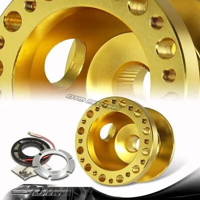 Gold 6-Hole Aluminum Racing Steering Wheel Hub Adapter For Nissan Altima/300ZX • $26.66