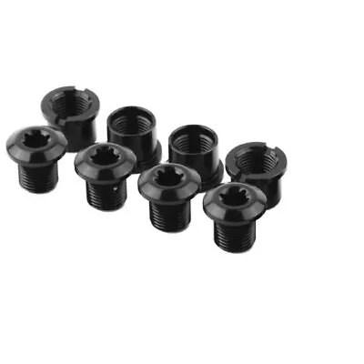 AbsoluteBLACK Chainring Bolt Set - Long Bolts And Nuts Set Of 4 Black • $17.95