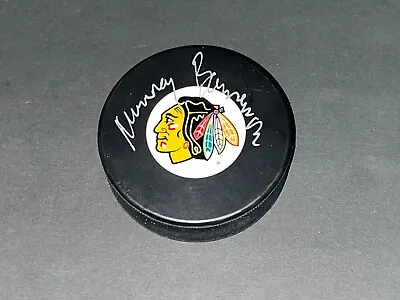 Murray Bannerman Chicago Blackhawks Autographed Signed Puck • $12.99