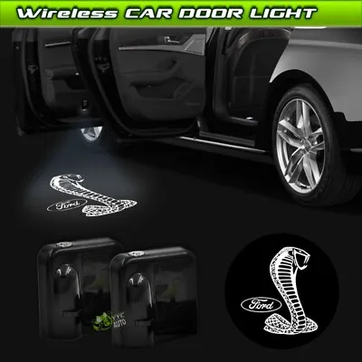 Wireless Car Door Ghost Shadow Projector Laser Light Fo Rd Mustang Shelby Cobra • $17.74