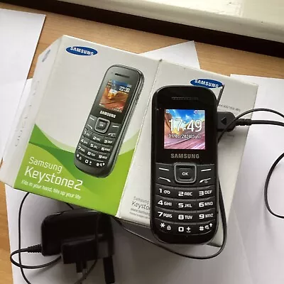 Samsung Keystone 2 GT-E1200i Black Mobile Phone In MINT Con.unknown If Locked • £15