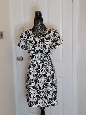 Oasis Floral Butterfly Occasion Summer Dress Size 12 • £9