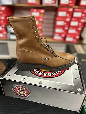 Brand New! New In Box! Men’s Justin Steel Toe Aged Bark Work Boot. #764 • $269.95