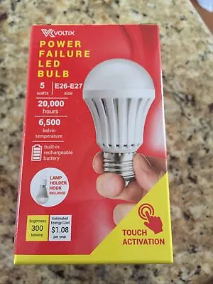 Voltix Emergency Power Failure LED Light Bulb Built-In Rechargeable Battery • $22.80