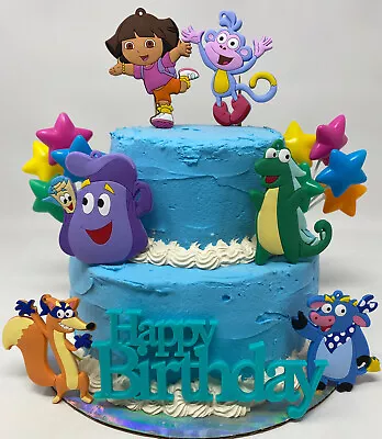 Dora The Explorer Cake Toppers Set Brand New With Swiper The Fox • $9.99