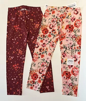 New Toddler Girl 4T Pants Set Full Length Floral Leggings 2 PC Set • $8