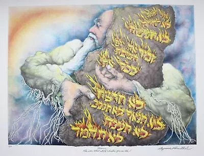 $650 • Buy Seymour Rosenthal, Moses, Lithograph, Signed And Numbered In Pencil