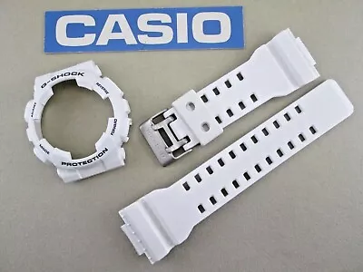 Genuine Casio G-Shock GA-100A GA100A White Resin Watch Band & Bezel Set • $62.95