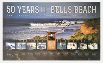 $150 • Buy Joel Parkinson Signed 50 Years Of Bells Beach Surfing Memorabilia