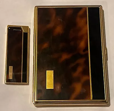 Vintage Colibri Cigarette Case And Lighter 2pc. Set - Made In Japan • $26