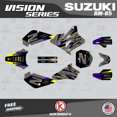 $49.99 • Buy Graphics Kit For Suzuki RM85 (2001-2023) RM 85 VISION-purple