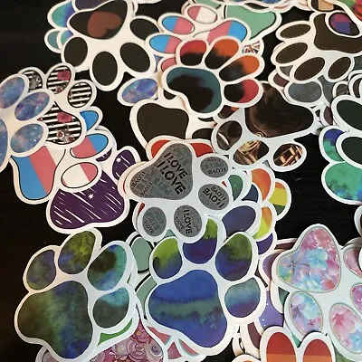 Lot Of Paw Print Stickers Set Of 20  • $4.49