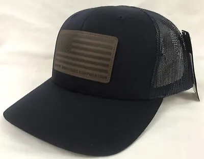 Magpul Standard Leather Patch Trucker Mens Cap Hat Snapback Fit Navy MAG1212-410 • $28.95