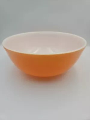 Vintage Pyrex 404 Pumpkin Orange 4 Qt Mixing Bowl • $24.89