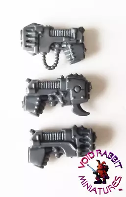 Warhammer 40k Chaos Space Marines Raptors Plasma Pistols X3 Bits CR125 • £2.29