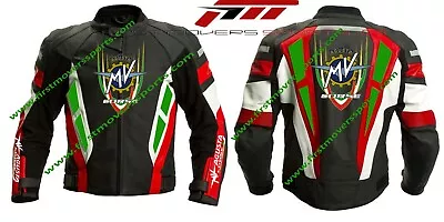 Motorbik Mv Agusta Racing Leather Jacket Man And Women All Size Available • $299.99