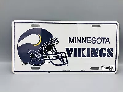 Vintage 1993 NFL Minnesota Vikings Football Fan License Plate Wall Hanging • $16