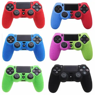 $5.10 • Buy Silicone Gel Rubber Case Skin Grip Cover For Playstation 4 PS4 Controller