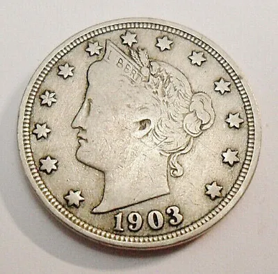 $2.19 • Buy 1903 P Liberty Head  V  Nickel  *ag Or Better*  **free Shipping**