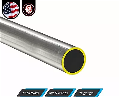 1  Round Metal Tube - Mild Steel - 11 Gauge - ERW - 48  Inch Long (4-ft) • $20