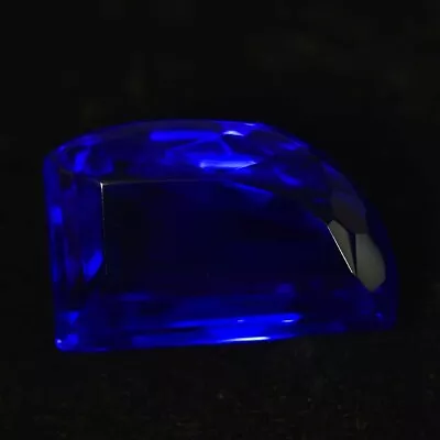 64.45 CT AAA+ Natural Lustrous Blue Tanzanite Cut Gemstone GIE Certified 1114 • $58.21