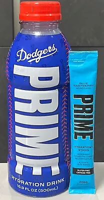 Prime Hydration LA Dodgers V2 Bottle & Prime Hydration+ Stick Blue Raspberry USA • £14.99