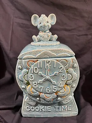 Vintage Cookie Time Mouse Clock Cookie Jar • $20