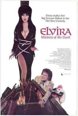 ELVIRA MISTRESS OF THE DARK Movie POSTER 27 X 40 Cassandra Peterson A • $24.95