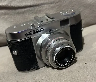 Voigtlander Vito B 35mm Film Camera W/50mm F3.5 C-S Lens *CLEANED + TESTED • $58.50