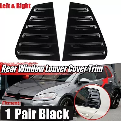 For Golf 7 MK7 Rear Side Door Glass Shutter Louver Trim Cover Enhanced Look • £83.48