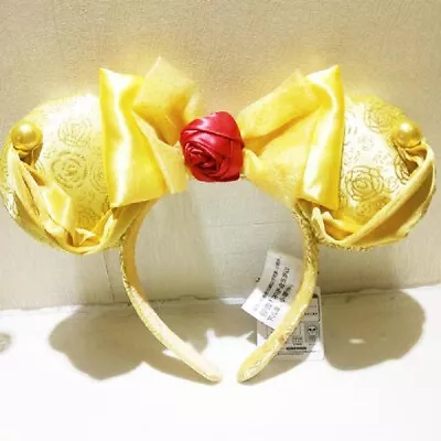 US Disney Parks Beauty And The Beast Belle Minnie Mouse Ears Bow Mickey Headband • $17.69