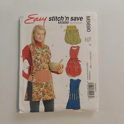 McCall's Sewing Patterns M5690 Misses' Aprons Size Sm-Med-Lg-Xlg • $10