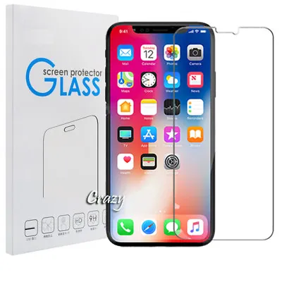 $6.99 • Buy 4X Tempered Glass Screen Protector Film For Apple IPhone X Xs 6 6S 7 7 8 Plus SE