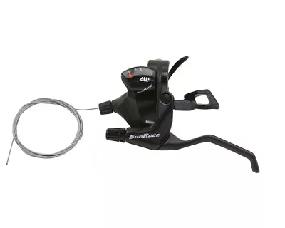 New! Genuine Sunrace Lh 3/speed V Barke Trigger Shifter Stm-933 In Black. • $34.99