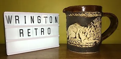 Quantock Design Studio Pottery Jug Lion Design • £12