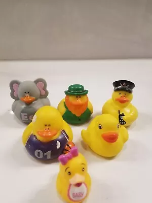 Lot Of 6 Rubber Ducks Dashboard Duckies D8 • $7.99