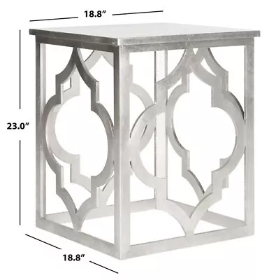 Safavieh Trellis Silver Leaf End Table Reduced Price 2172723358 AMH1508A • $95