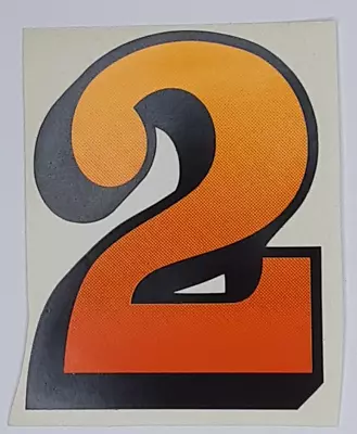 #2 Number TWO Vinyl Decal Sticker Racing Car Truck ATV Boat Helmet Mailbox • $3.77