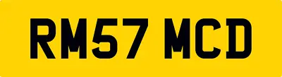 RM57 MCD PRIVATE CAR REG NUMBER PLATE R McDONALD MacDONALD McD MC MAC RM RMD RMC • £399