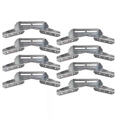 $107.99 • Buy 8 Pack - Pontoon V Wing Bunk Brackets For Boat Pontoon Bolster Trailer