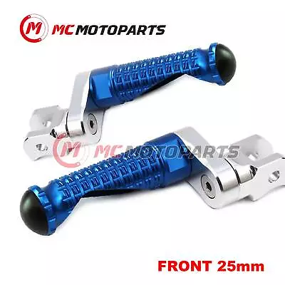 For Yamaha Vmax 1700 09-17 16 15 14 13  MPRO 25mm Extended BLUE Front Foot Pegs • $51.02