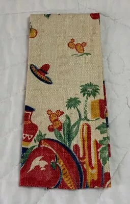 Vintage Kitchen Show Towel Or Doily Small Size Southwest Mexican Design • $5.50