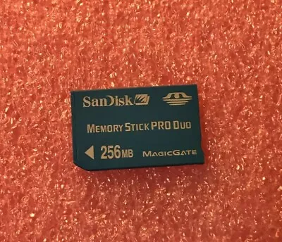 Sandisk 256MB Memory Stick Pro Duo Flash Card SDMSPD-256 • $9.98